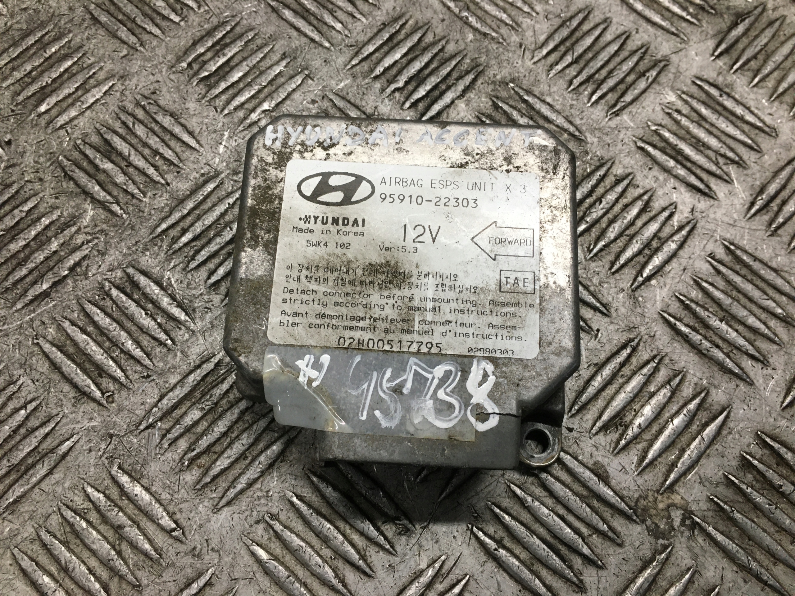 ACCENT MODUŁ SENSOR AIRBAG 95910-22303