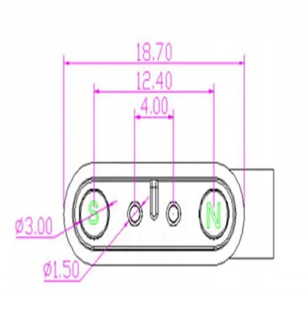 Magnetyczny kabel USB ładowarka smartwatch pin 4mm Producent JG Smart