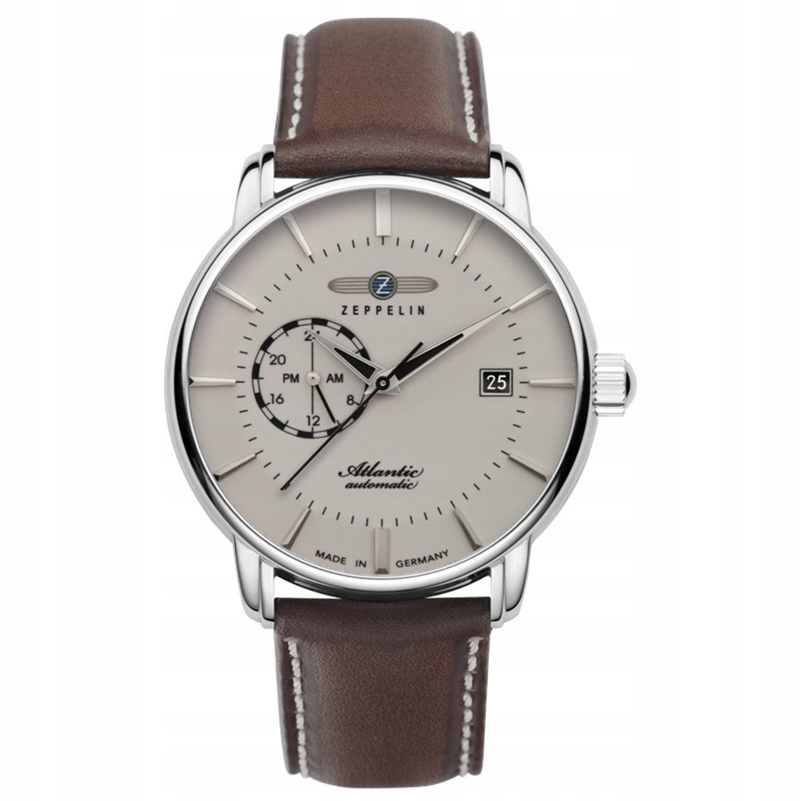 Pánské Hodinky Zeppelin 8470-5 hnědý pásek