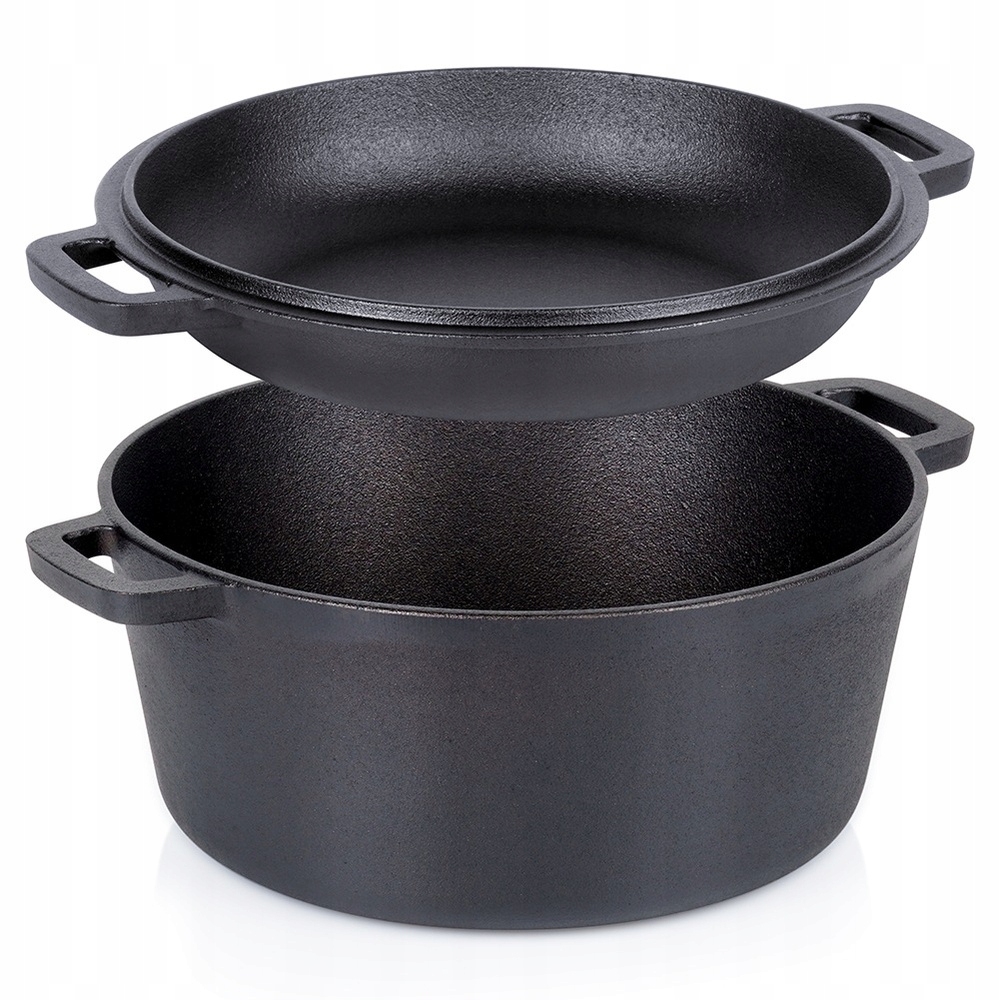 Hrnec S Poklicí 2V1 Pekáč Pánev Indukce Plyn 26 CM