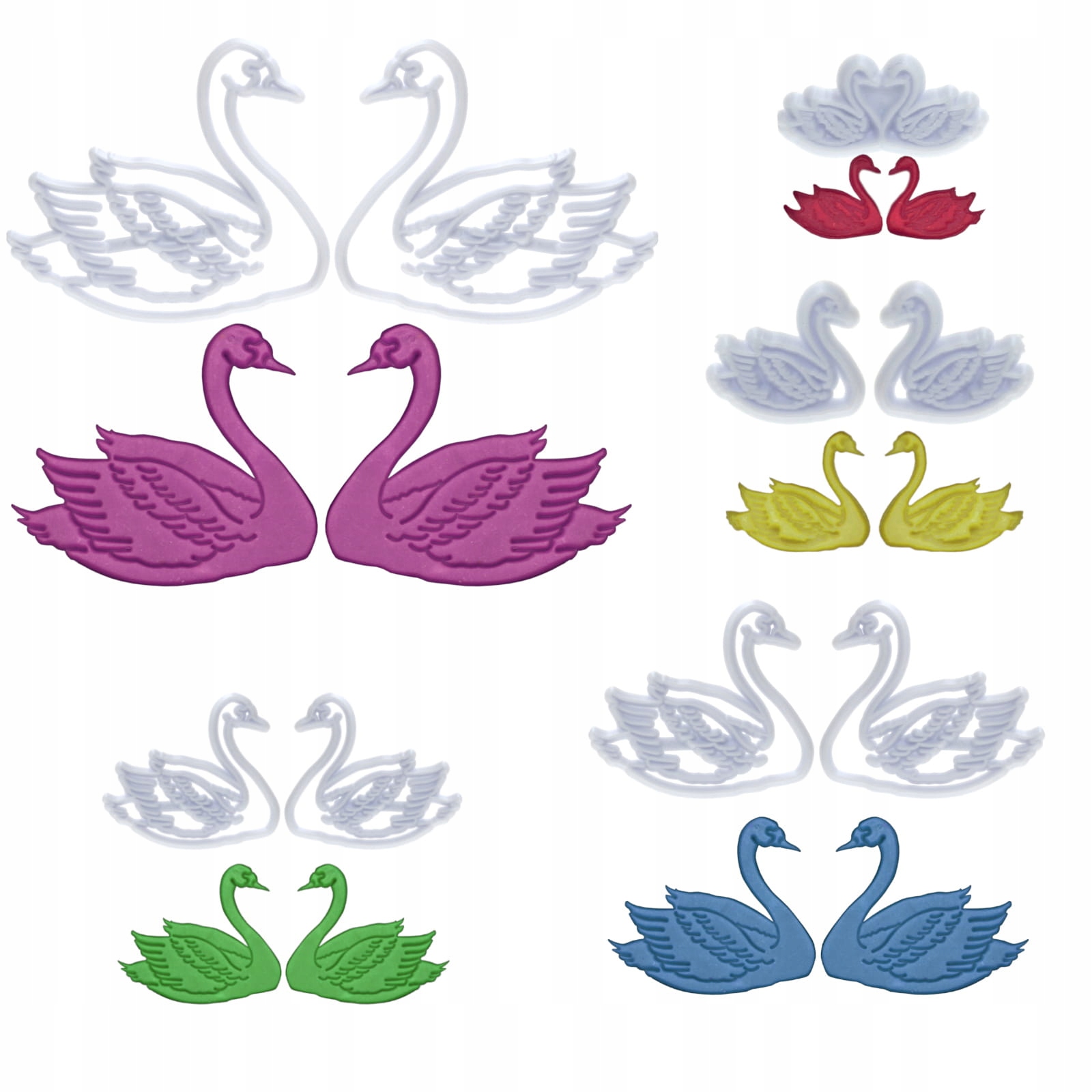 

Wykrawacze do masy cukrowej tort szablony Łabędzie