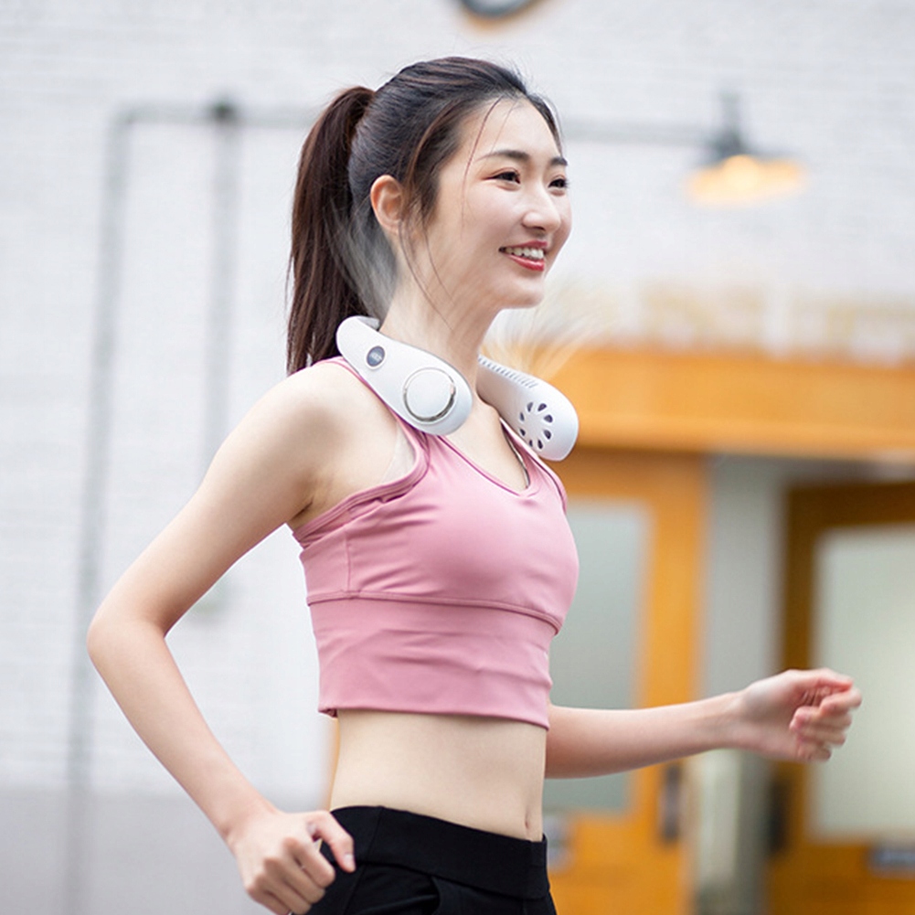 WIATRAK NA SZYJE USB WENTYLATOR PRZENOŚNY 2000mAh Rodzaj wentylatora mini