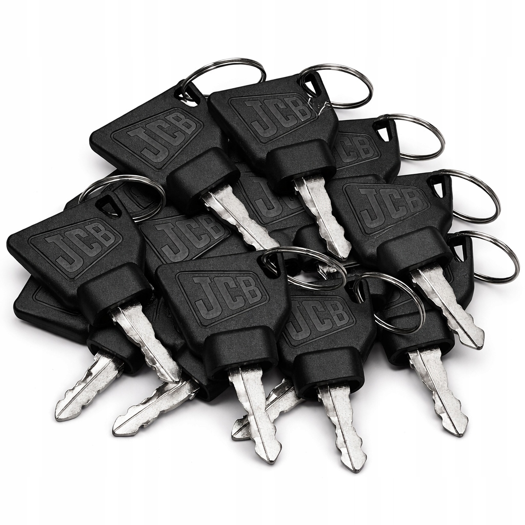 12 X Klíček K Zapalovači Dveří Jcb Originál Bagr Nabíječka 701/45501