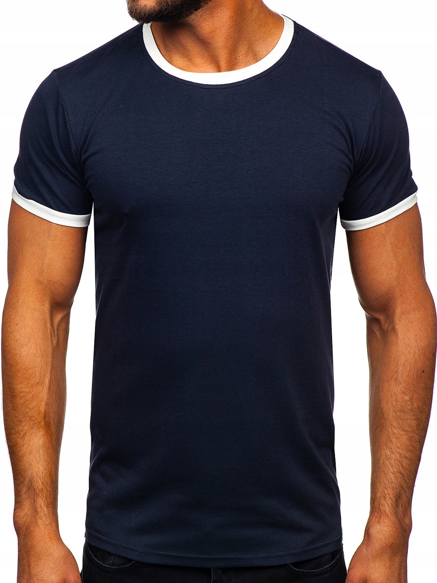 

T-shirt Męski Koszulka Granatowa 8T83 Denley_l