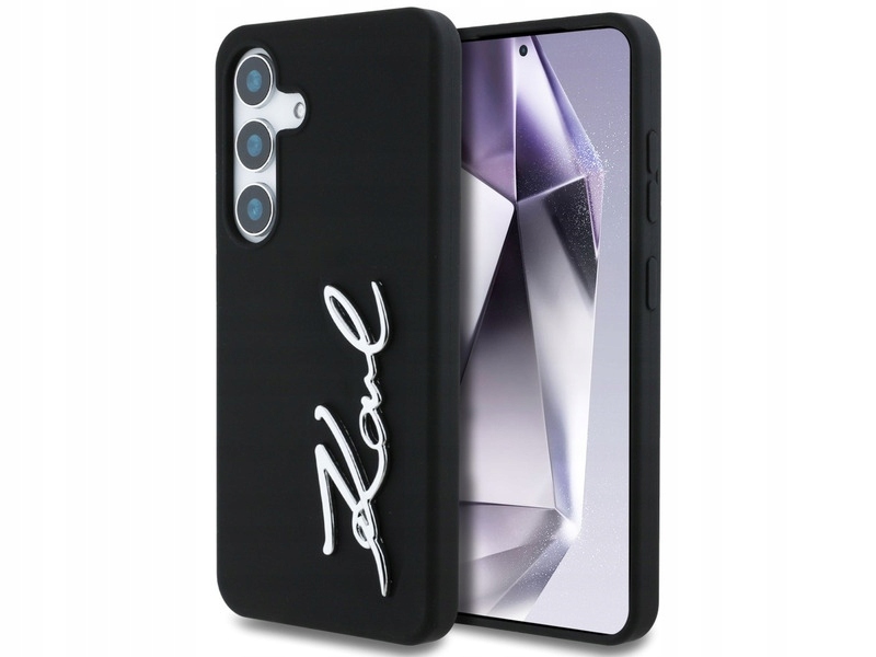 Etui Karl Lagerfeld Silicone Metal Signature Logo Samsung Galaxy S25 Karl