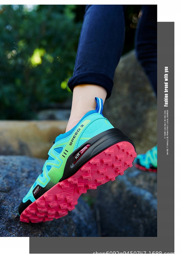 DAMSKIE LEKKIE BUTY TREKKINGOWE TURYSTYCZNE ODDYCHAJĄCE Marka inna