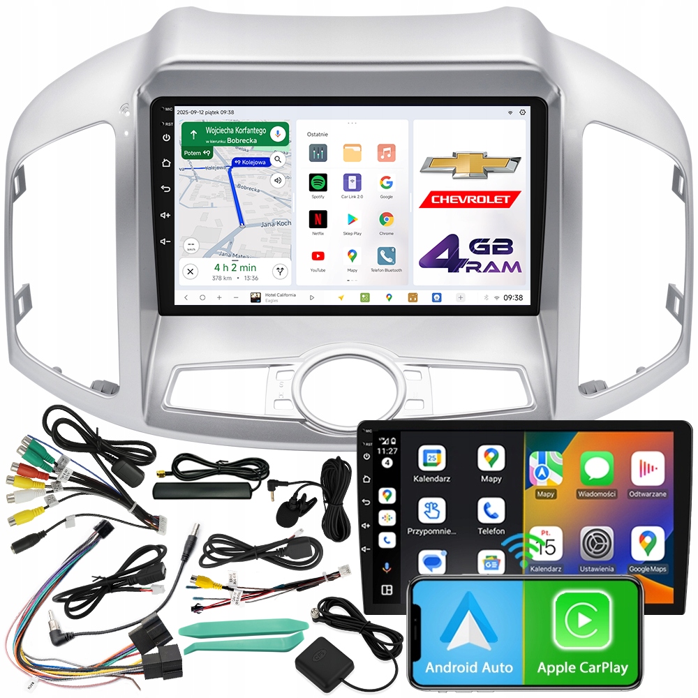 Autorádio Ncs D9 Chevrolet Captiva 2012-2017 Android 4GB Lte