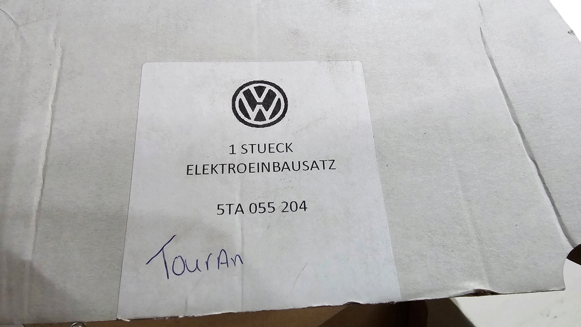 INSTALACJA WIĄZKA MODUŁ STEROWNIK HAKA VW TOURAN II 5TA055204 5Q0907383L Stan opakowania oryginalne