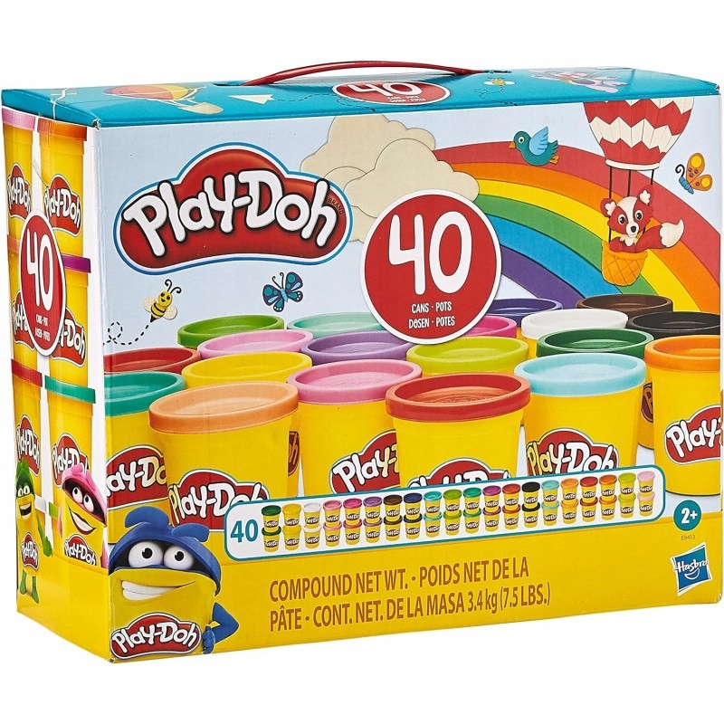 Play Doh Ciastolina MEGA ZESTAW Tuby uzupełniające 40 PACK E9413 Kod producenta E9413