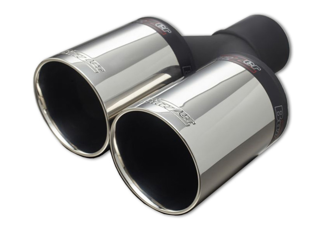 Športová koncovka tlmiča 2x90 mm Buzzer Ľavá