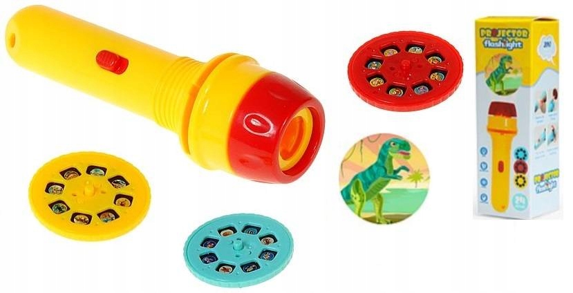 

Latarka Projektor 24 Slajdy Dinozaury 2w1 dino