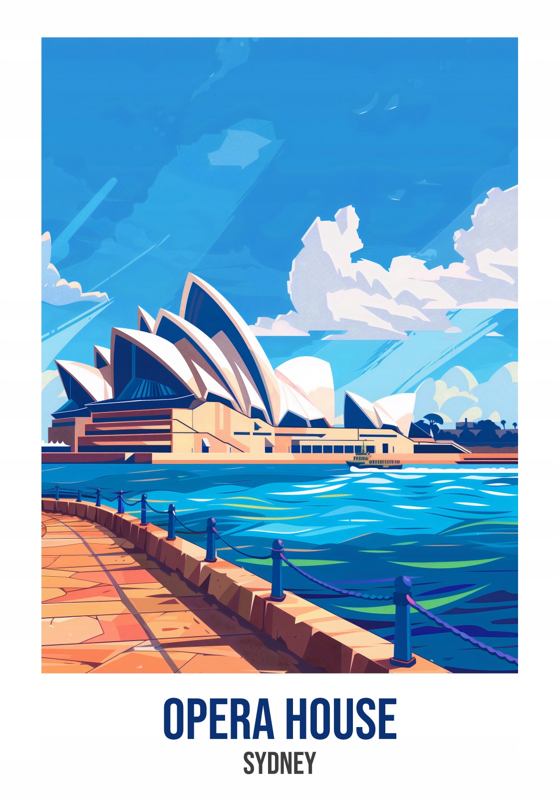 Plakát 70x100 cm Opera House