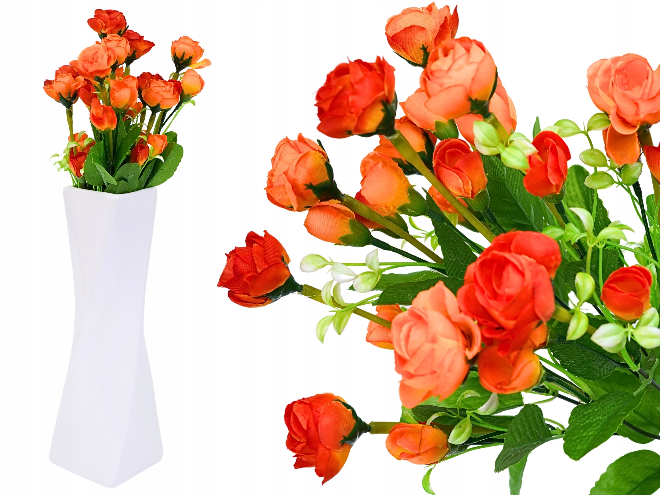 JASKRY BUKIET SZTUCZNYCH KWIATÓW RÓŻYCZKI OGRODOWE 42CM DEKORACJA OZDOBA Typ inny