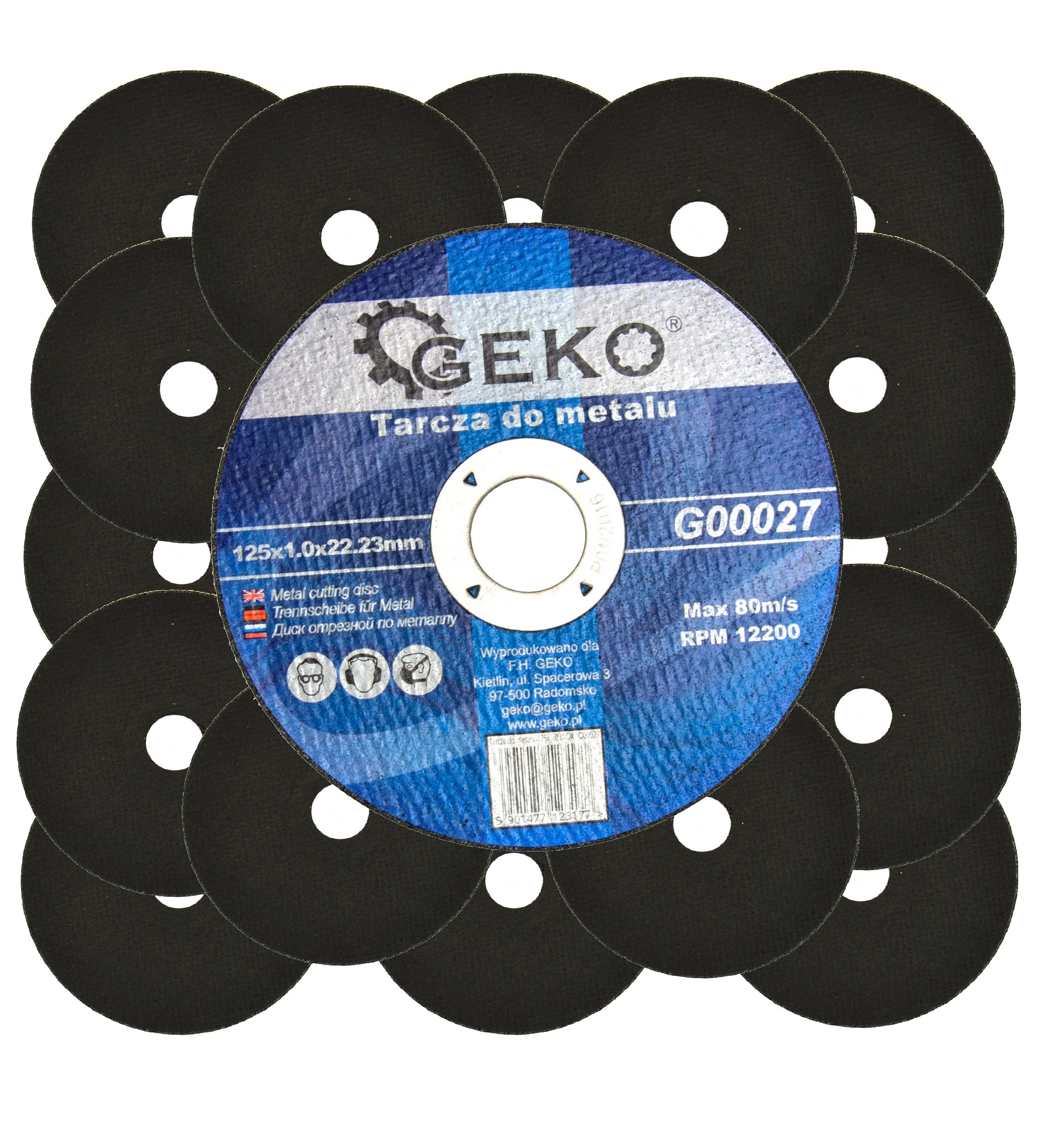 

Tarcze do cięcia metalu 125 x 1 mm zestaw 30 sztuk