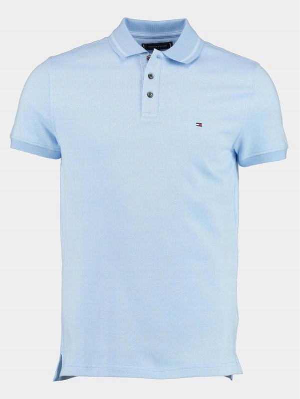 Koszulka polo męska slim fit TOMMY HILFIGER niebieska M
