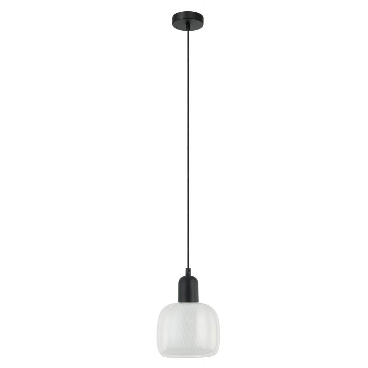 Stropní svítidlo Italux Lamezia černé sklo E27 40W moderní