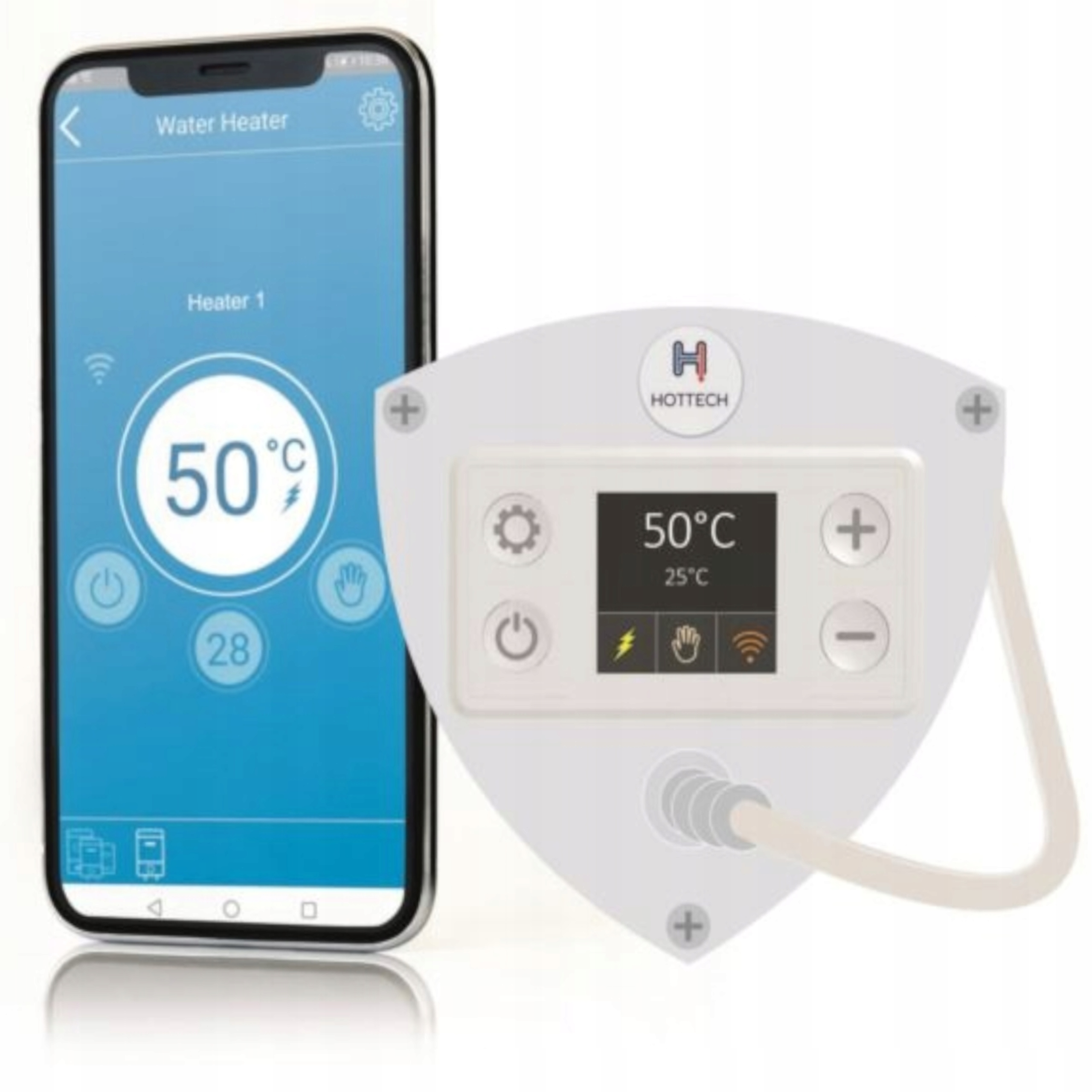 Grzałka do bojlera 1,5kW 5/4 elektryczna Wifi Hottech