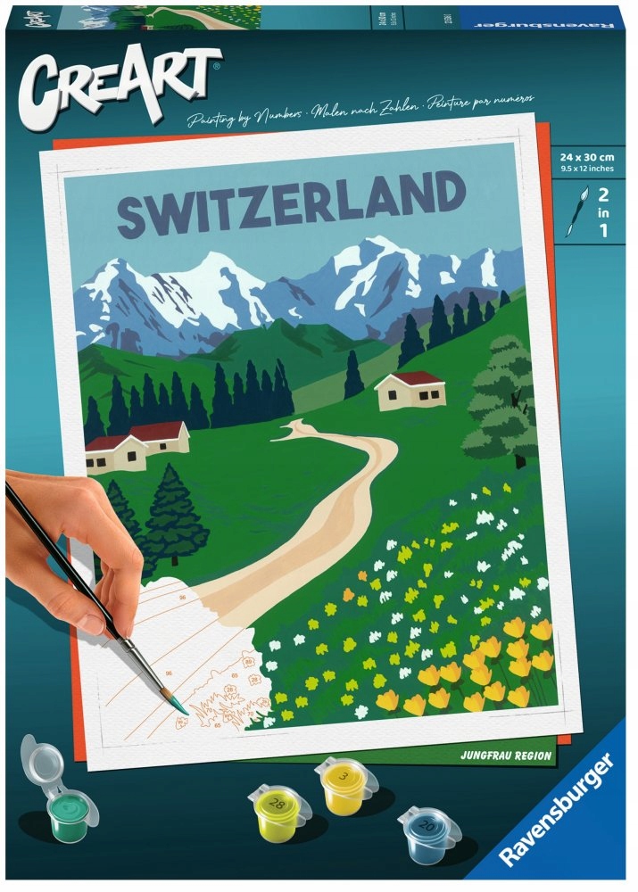 Creart Omalovánka Švýcarská Krajina Ravensburger