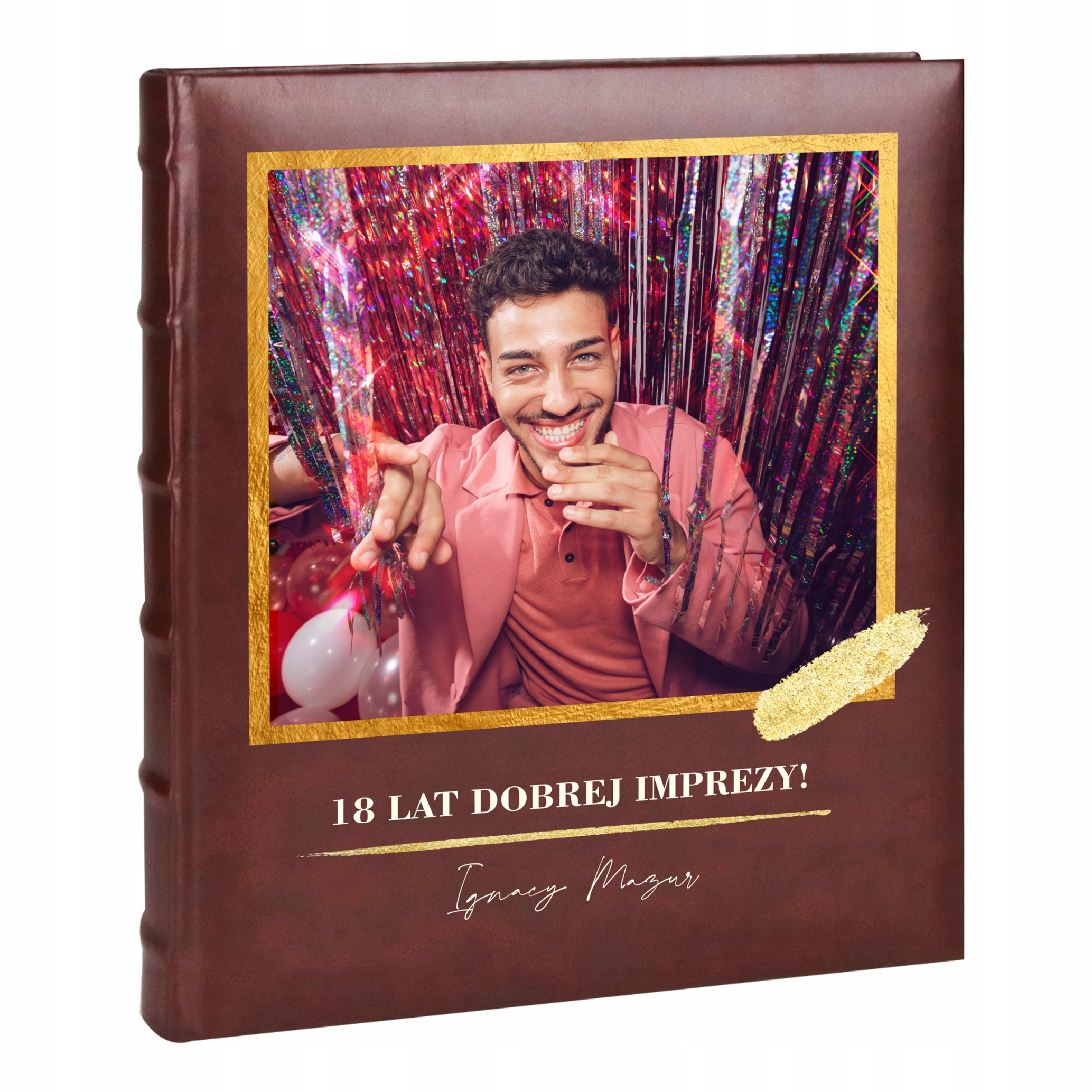 Album na zdjęcia wklejane Urodzinowy nadruk 18 urodziny Osiemnastka