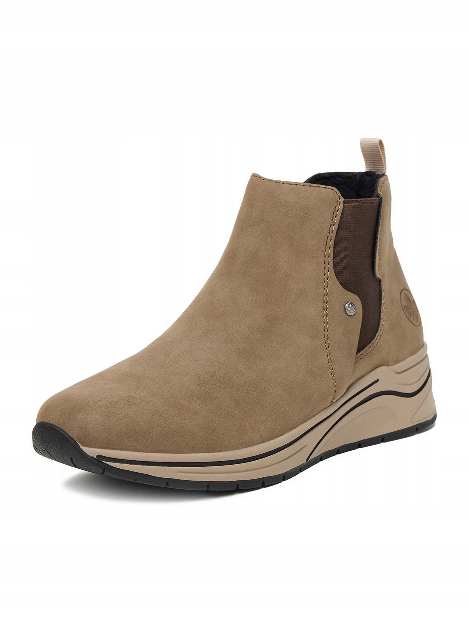 Rieker Kotníkové Boty Béžové Dámské, Syntetická Kůže 39 6AD