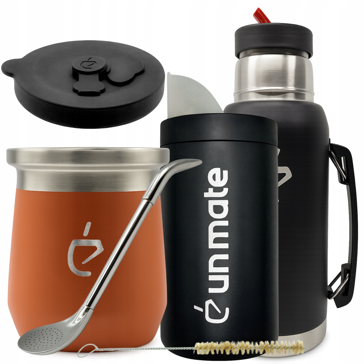 Sada yerba maté Full Kit: Termolid DualFlow, yerbera, bombilla, matero