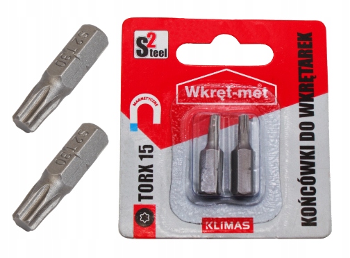 

Bity Końcówki Do Wkrętarki Torx TX-15 25MM 2SZT