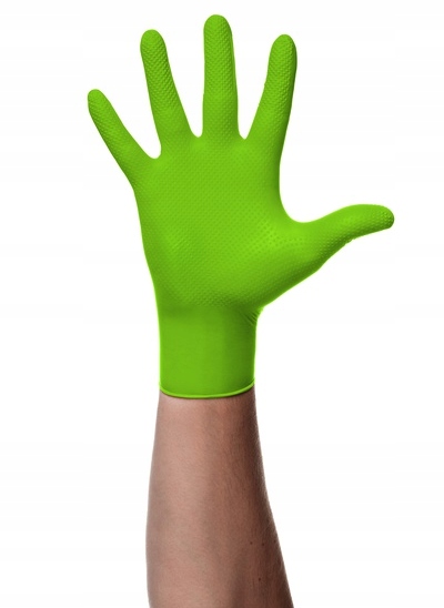 Rękawiczki MERCATOR GOGRIP NITRYLOWE green ZIELONE 50 szt. rozmiar M Stan opakowania oryginalne