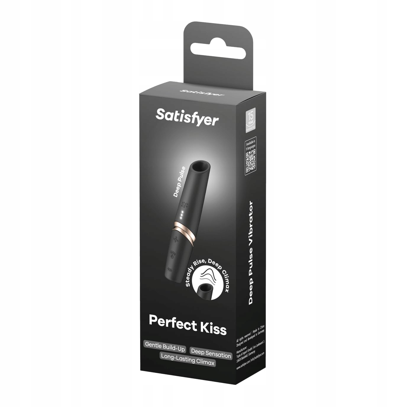 SATISFYER Perfect Kiss Wibrator Dla Kobiet Stymulacja Klitorisu Wellness — miniatura 4