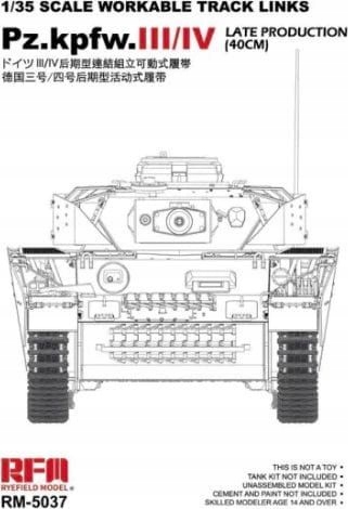 Housenky Pz.Kpfw.III/IV pozdní výroby (40 cm) 1:35 Rye Field Model