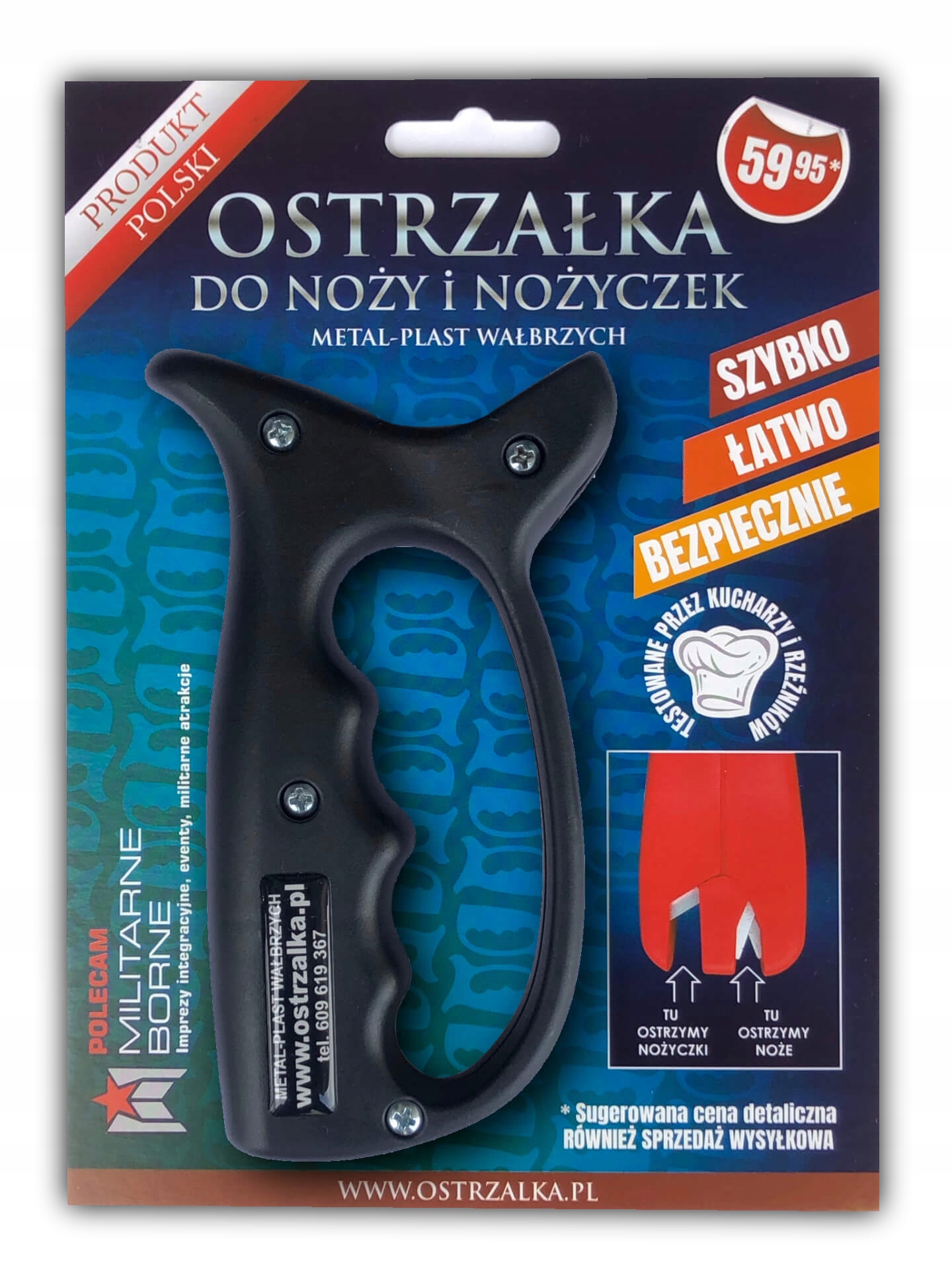 OSTRZAŁKA DO NOŻY I NOŻYCZEK Kod producenta 01