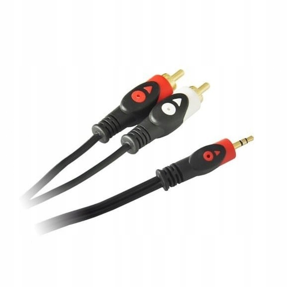 

Przewód Mały Jack 3,5mm / 2xRCA Cinch 1,5m Golded