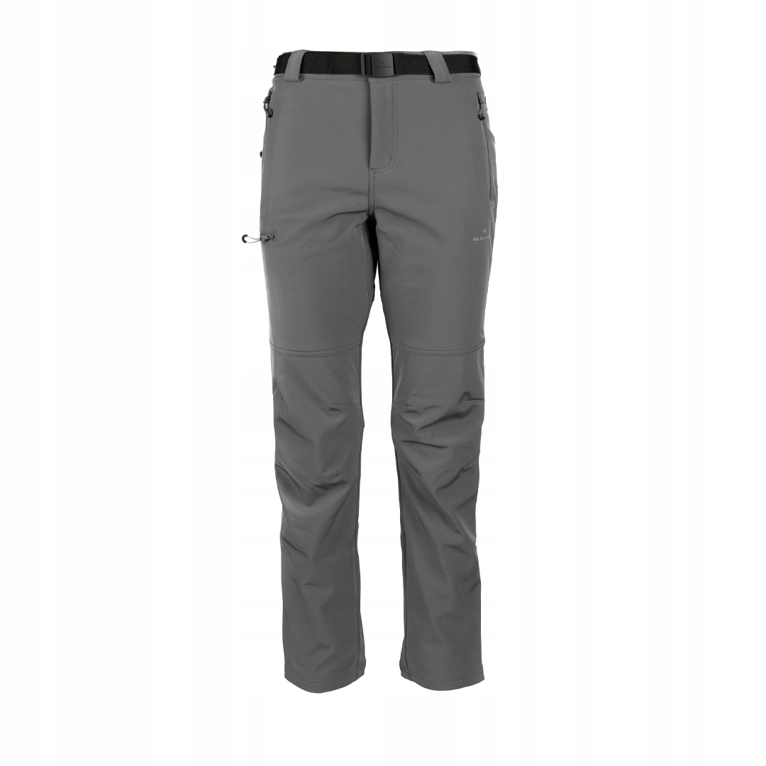 Pánské trekové softshellové kalhoty Bergson Aviator AW25 Grey, velikost XL