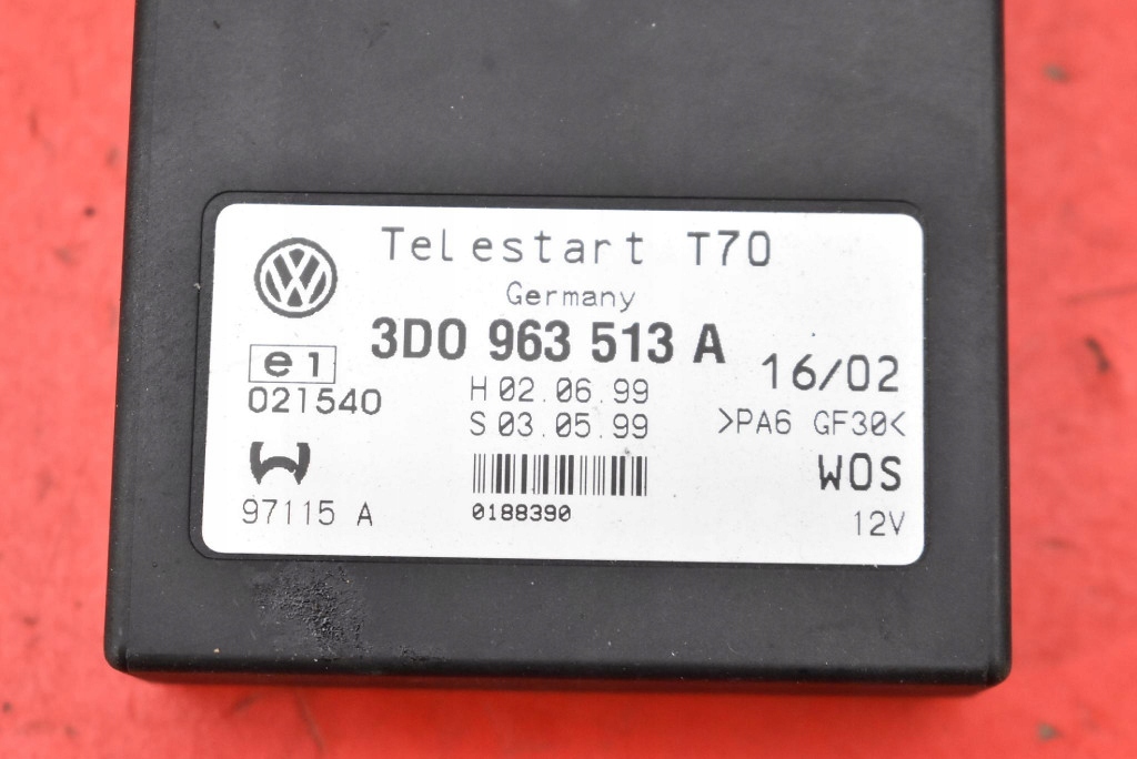 modulo Controllo WEBASTO 3D0963513A AUDI A8 D3 4.2 V8 335 KM 02-05