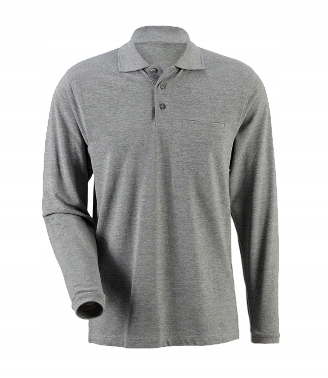 Kuson Pánská Polokošile s dlouhým rukávem, bavlněná Elegantní šedá S