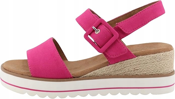 Tom Tailor – Růžové Plantarové Sandály Na Klínku S Přezkou 40 6DA