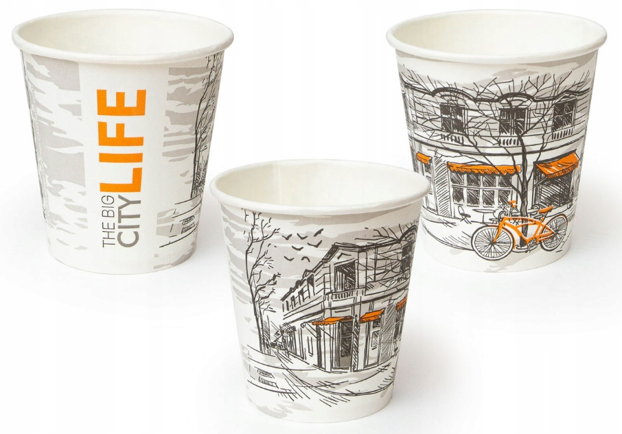 

Kubki papierowe kubek kawa City Life 165ml 80szt