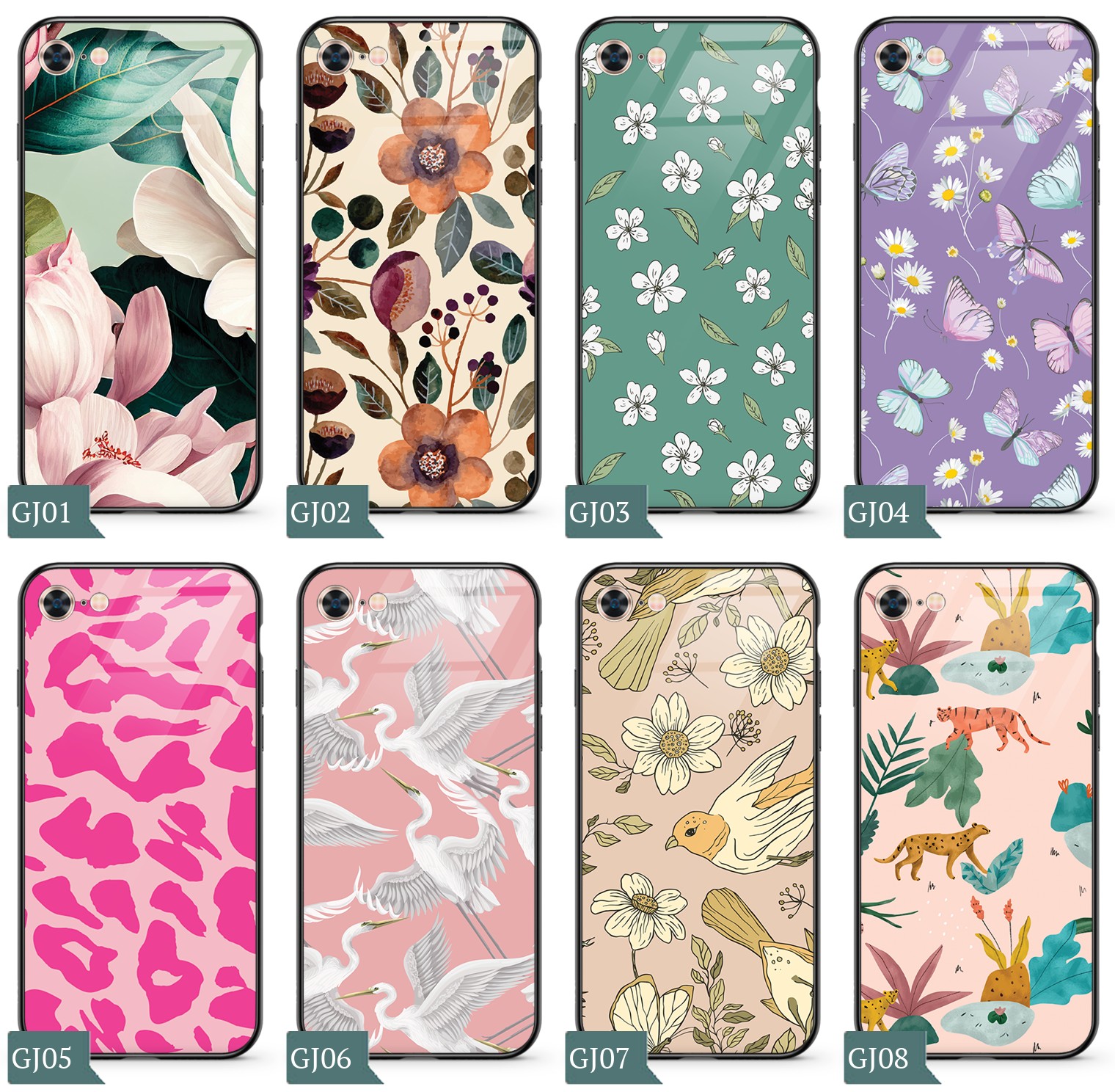 Etui SZKLANE do IPHONE 7 / 8 GLASS CASE + SZKŁO Typ plecki