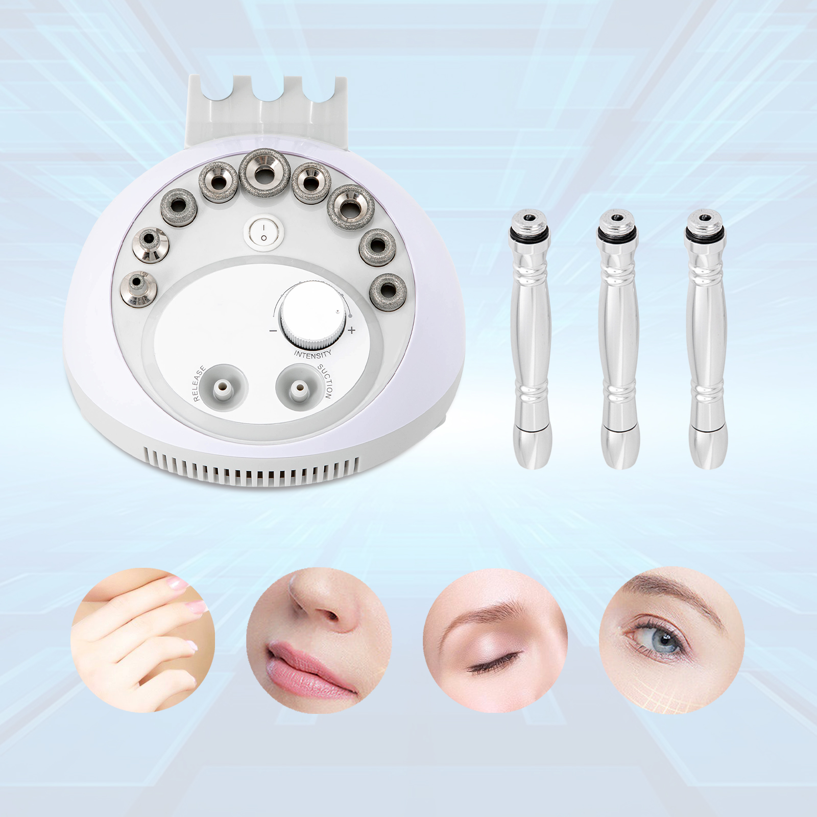 3W1 Urządzenie do mikrodermabrazji diamentowej 60W 220V Kolor dominujący biały