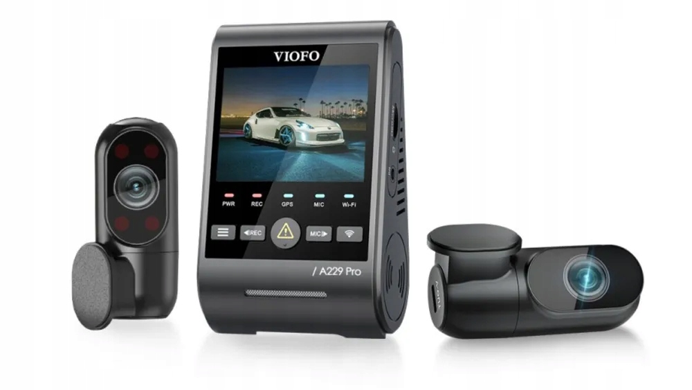 VIOFO A229 Pro 4K 2K Dual Kamera Samochodowa GPS WiFi Nocne Widzenie — miniatura 16