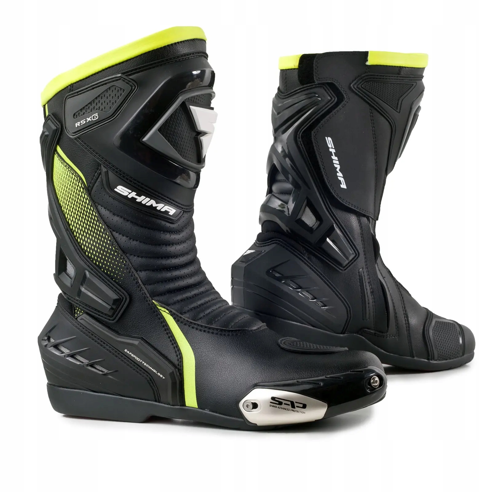 Športové Motocyklové Topánky Shima RSX-6 Fluo Žlté Čierne Yellow Pánske