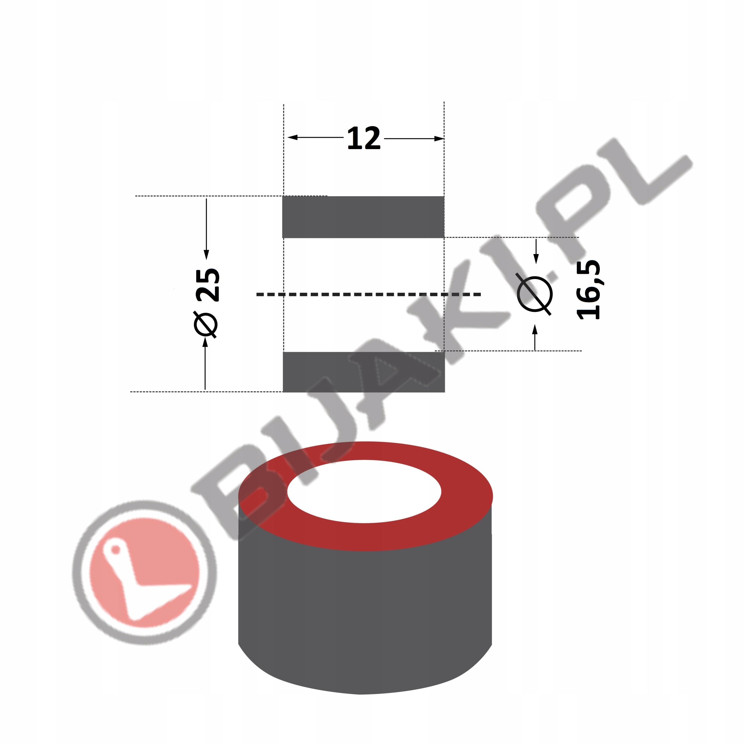 Tulejka GEO-16 mulczer GEO EFGC EFGCH fi16 Stark