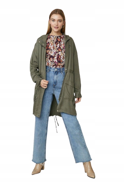Bellfield Parka Dámská Khaki S Kapucí S