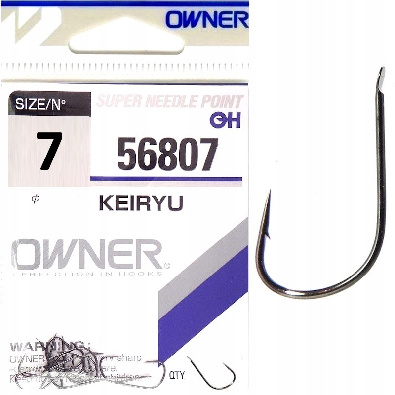 Haczyki Z Zadziorem Owner Keiryu 56807 Nr 7 14szt. Na Grunt Feeder Leszcza