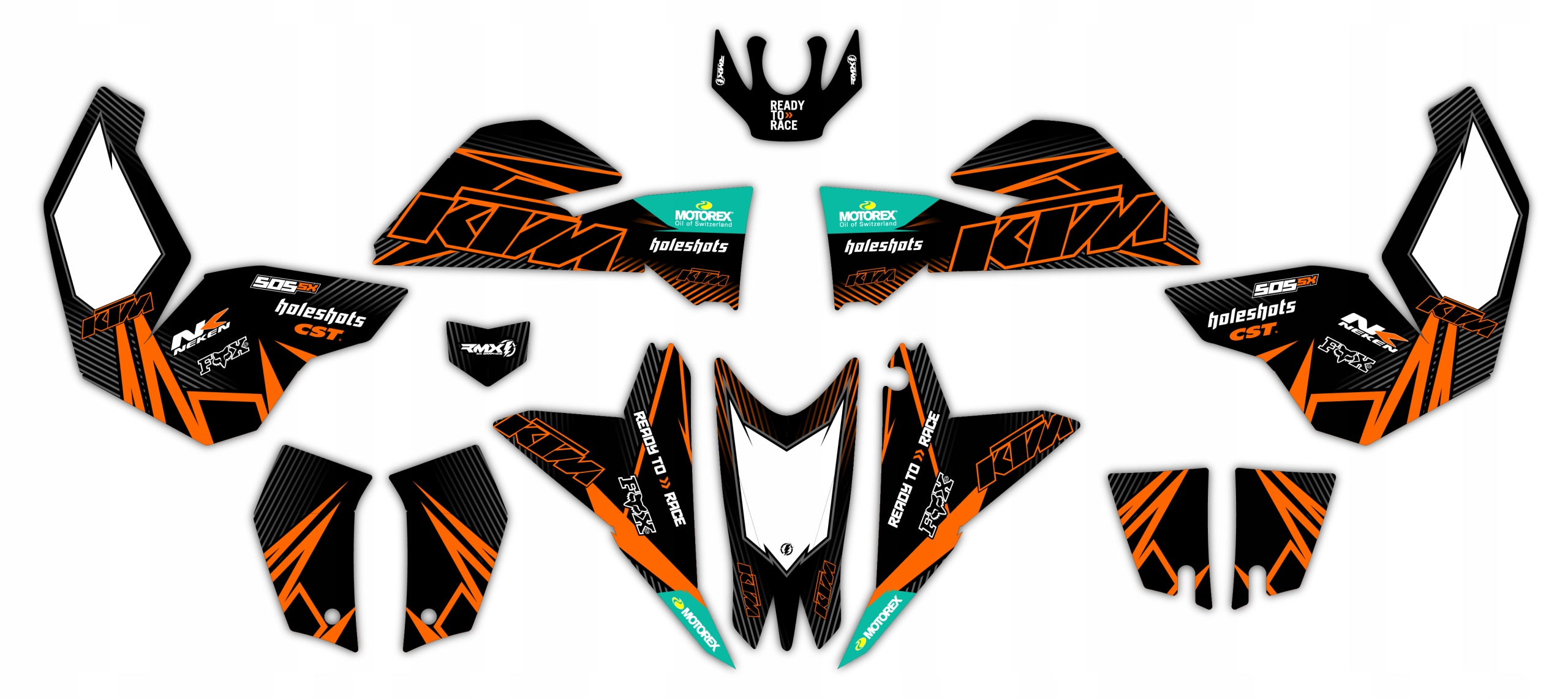 Dyha Nálepky štvorkolka Ktm 505 525 Sx XC