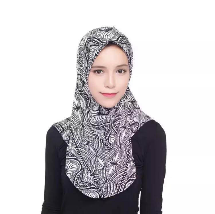 

Hidżab chusta na głowę islam bez zawiązywania! 80