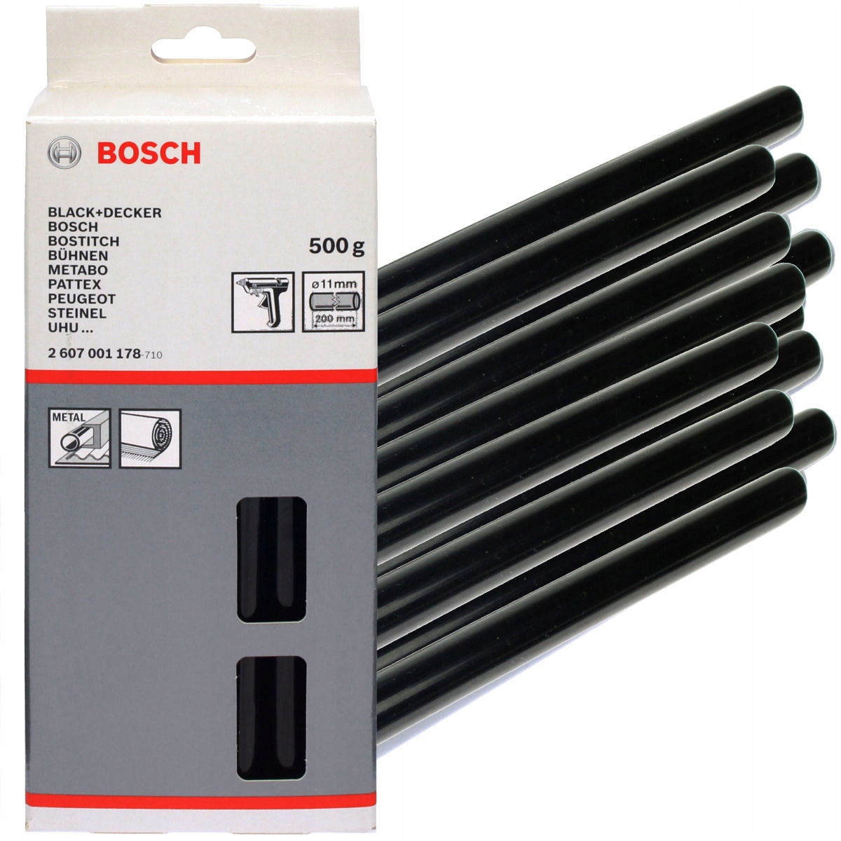 

Bosch Klej topliwy czarny 11mm 500g do Pkp Gkp