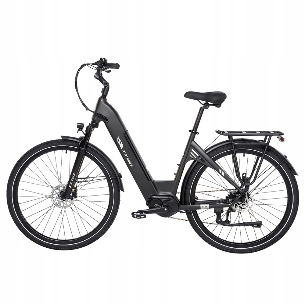 Miejski rower elektryczny Ttgo C7 Se 250W 36V 18Ah 130KM Silnik Mid-Mount
