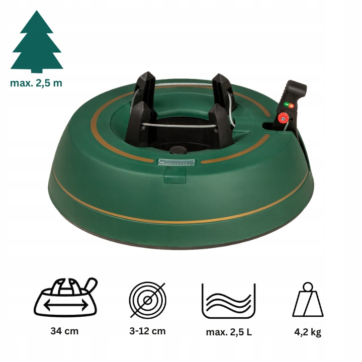 ZIELONY STOJAK CHOINKOWY 2,5m SELECT 2 KAMAI Materiał inny