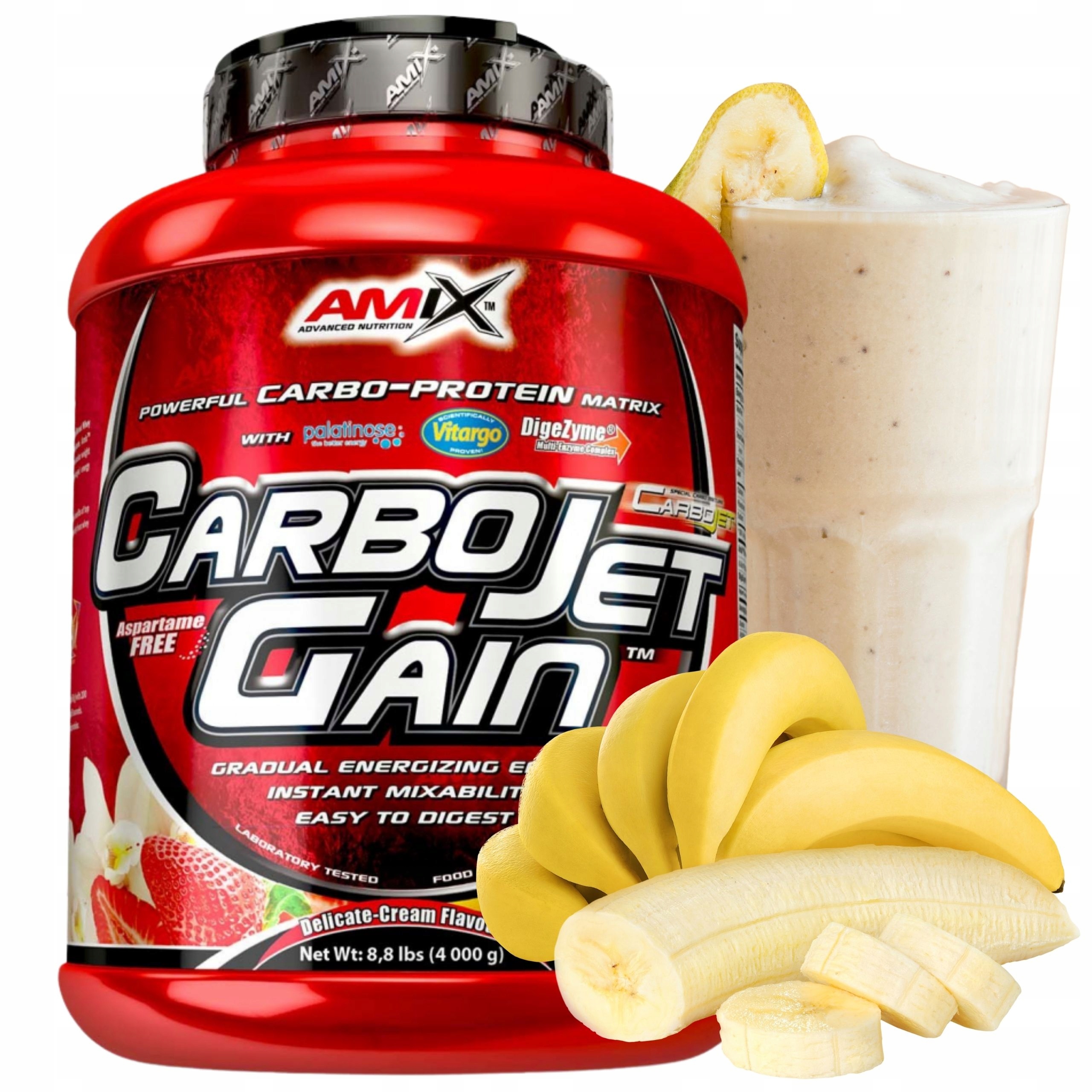 Doplněk Stravy na svalovou hmotu Mass Gainer Komplexní sacharidy Vitargo 4000 g