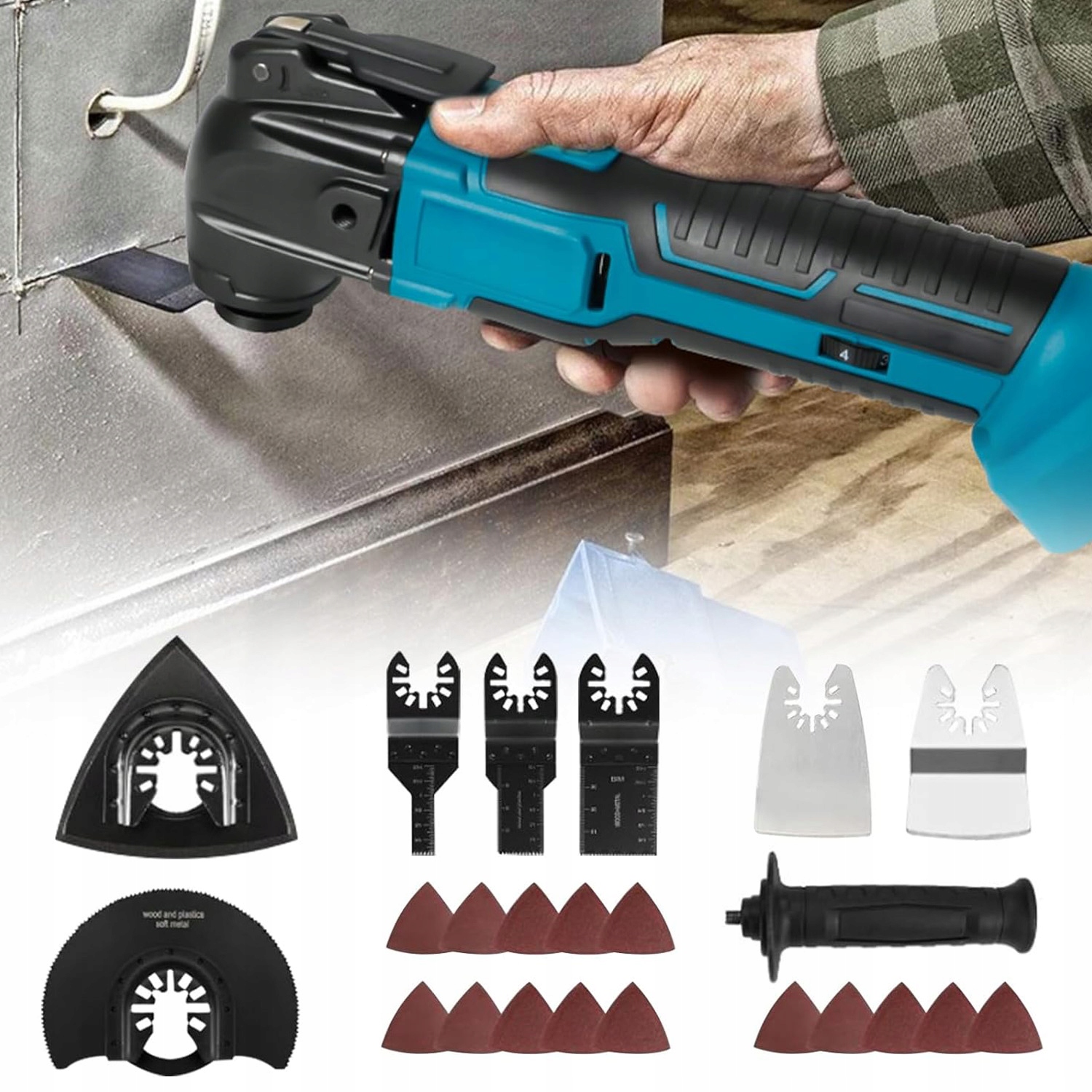 NARZĘDZIE URZĄDZENIE WIELOFUNKCYJNE SZLIFIERKA OSCYLACYJNA AKUMULATOROWE Marka Bedee